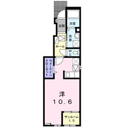 北一の沢町アパートの物件間取画像